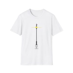 Big Hi-Hat,  WebDrummer horizontal black logo Unisex Softstyle T-Shirt  ( 6 colors )