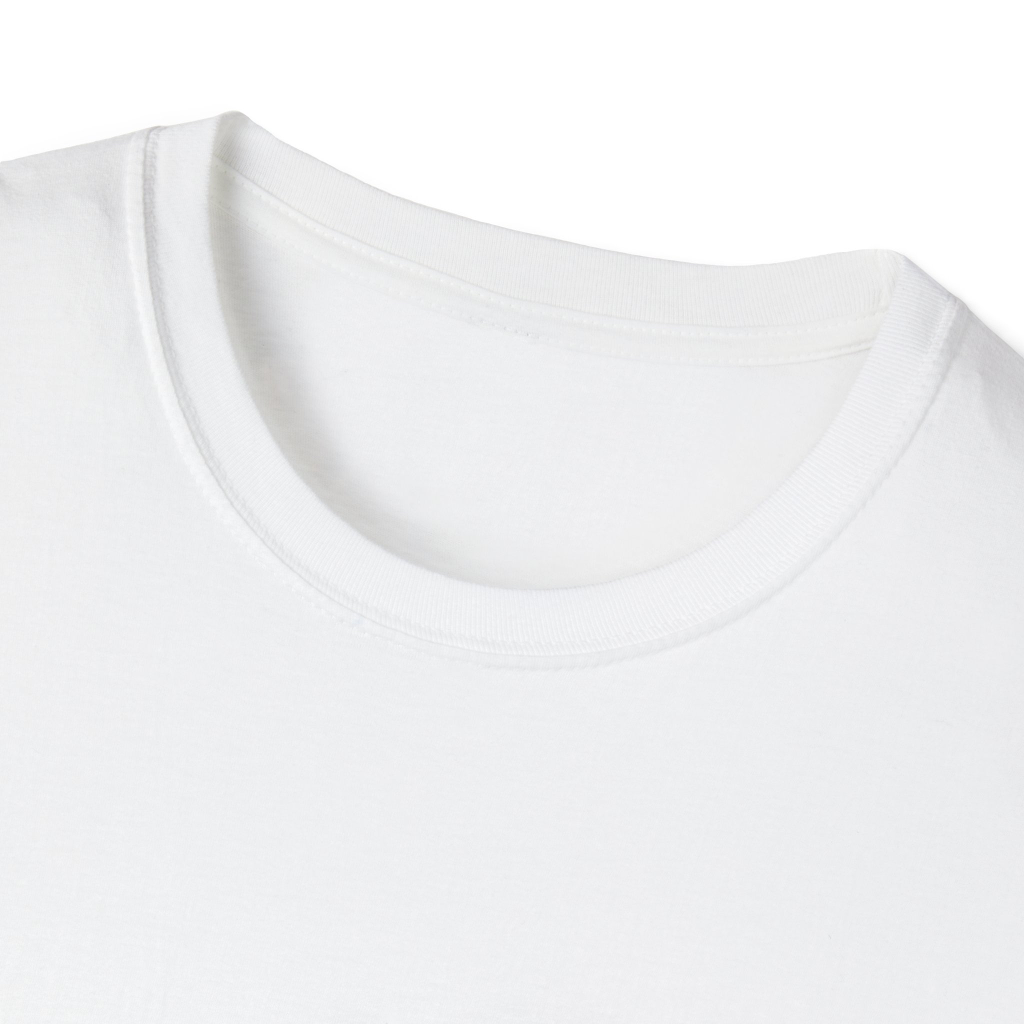 Logo 10,12,16, 14 black ,circled , white background, WebDrummer logo , Unisex Softstyle T-Shirt ( 11 couleurs ) – Image 15