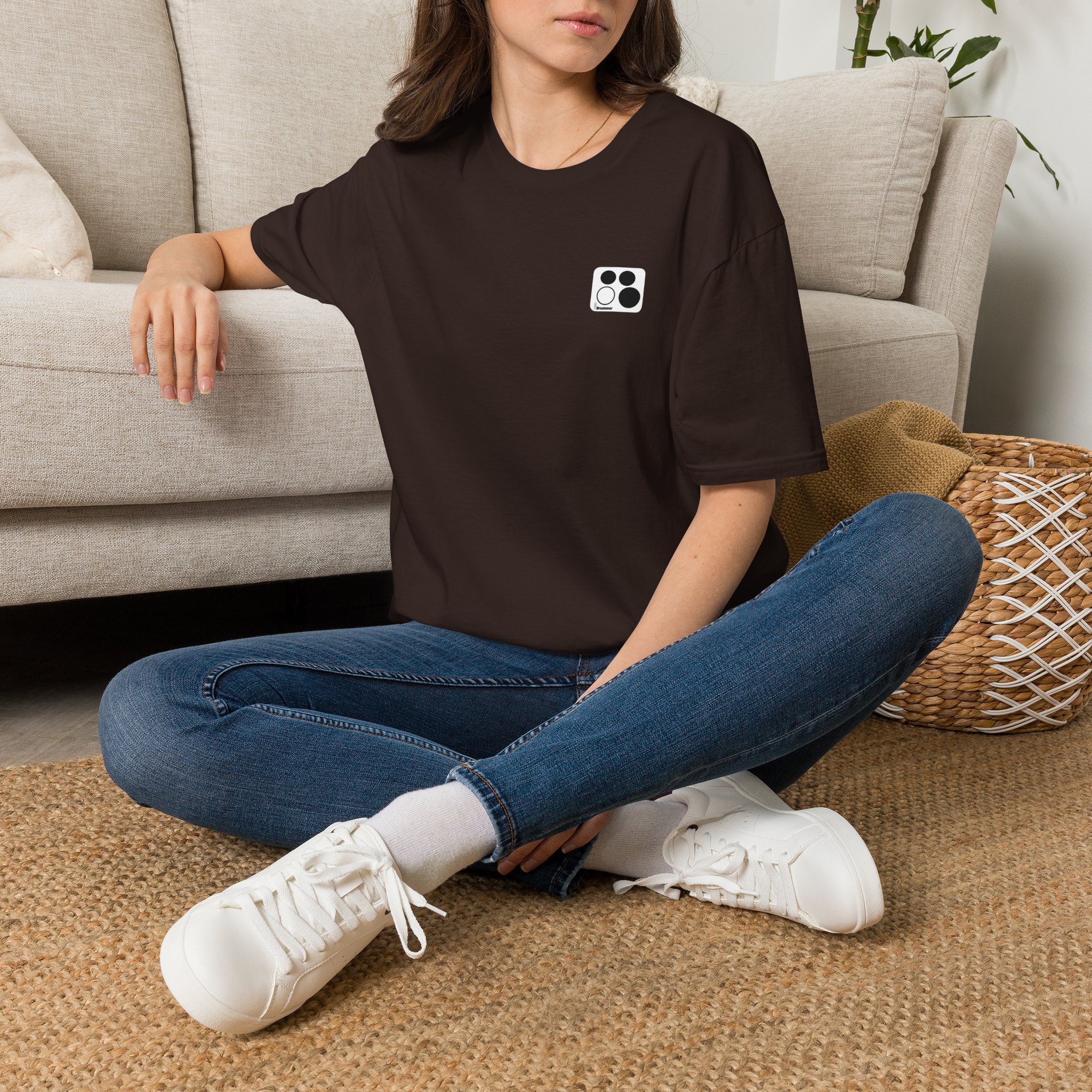 Logo 10,12,16, 14 black ,circled , white background, WebDrummer logo , Unisex Softstyle T-Shirt ( 11 couleurs ) – Image 38