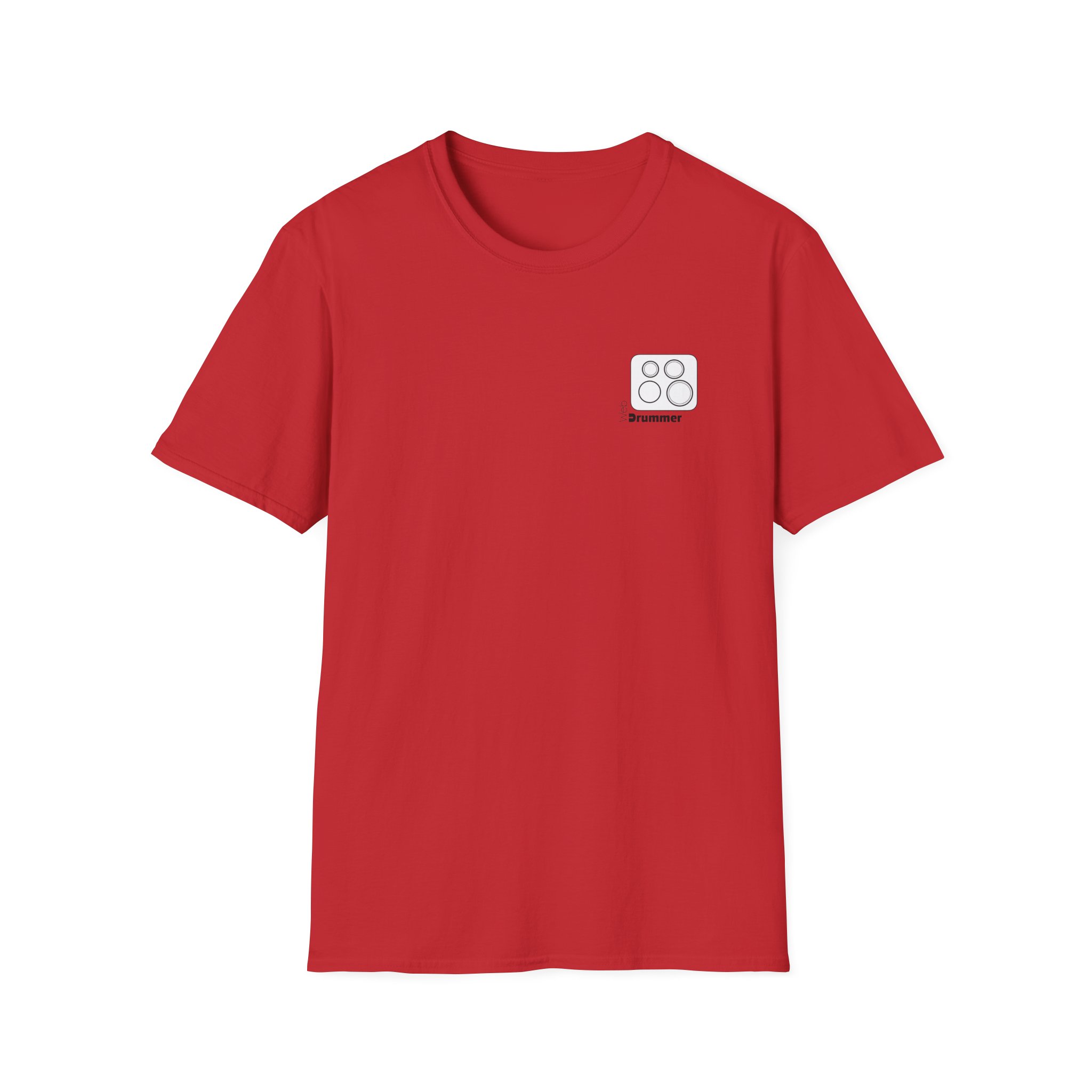 Logo of 10,12,16, 14 white ,circled , WebDrummer logo , Unisex Softstyle T-Shirt ( 7 couleurs ) – Image 25