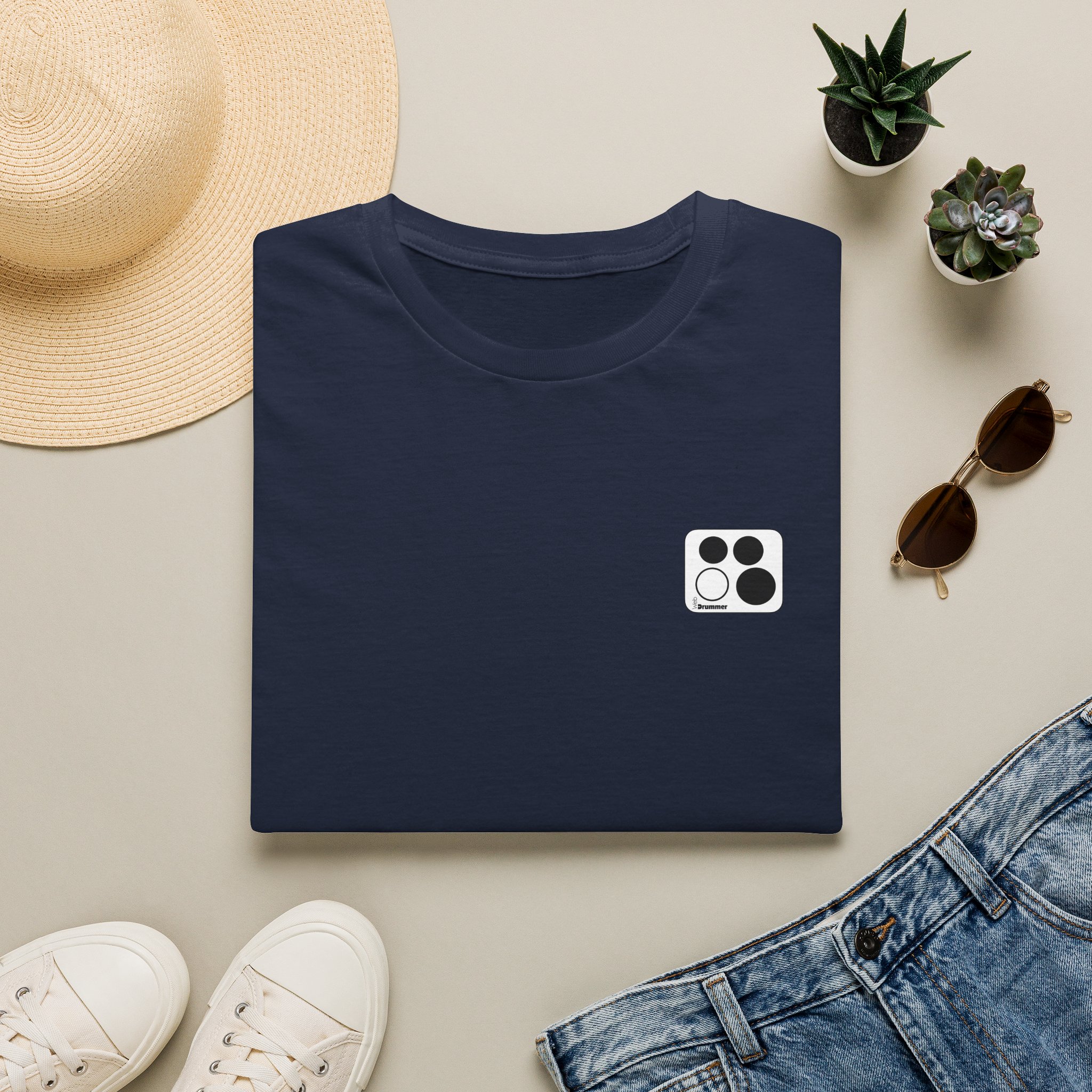 Logo 10,12,16, 14 black ,circled , white background, WebDrummer logo , Unisex Softstyle T-Shirt ( 11 couleurs ) – Image 41