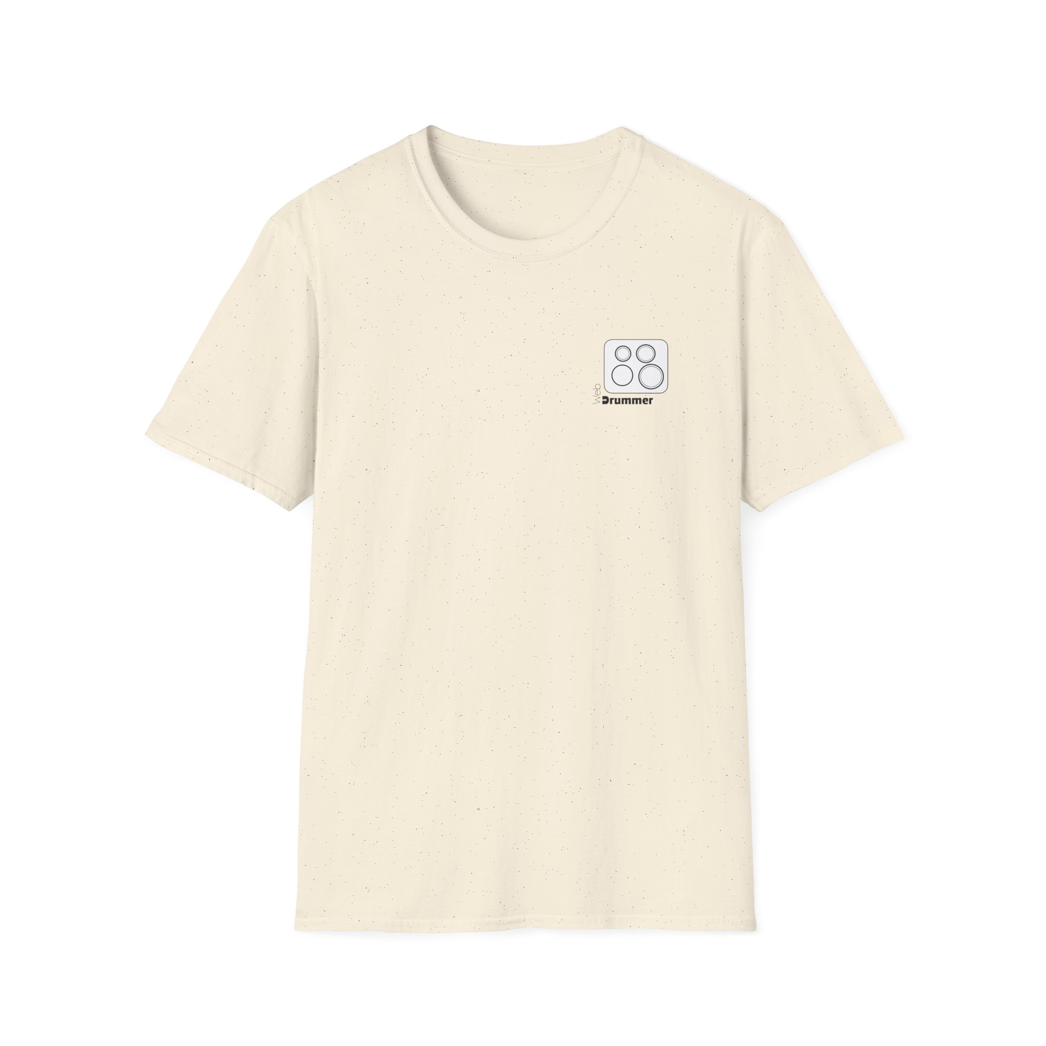 Logo of 10,12,16, 14 white ,circled , WebDrummer logo , Unisex Softstyle T-Shirt ( 7 couleurs ) – Image 13