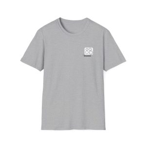 Logo of 10,12,16, 14 white ,circled , WebDrummer logo , Unisex Softstyle T-Shirt ( 7 couleurs )