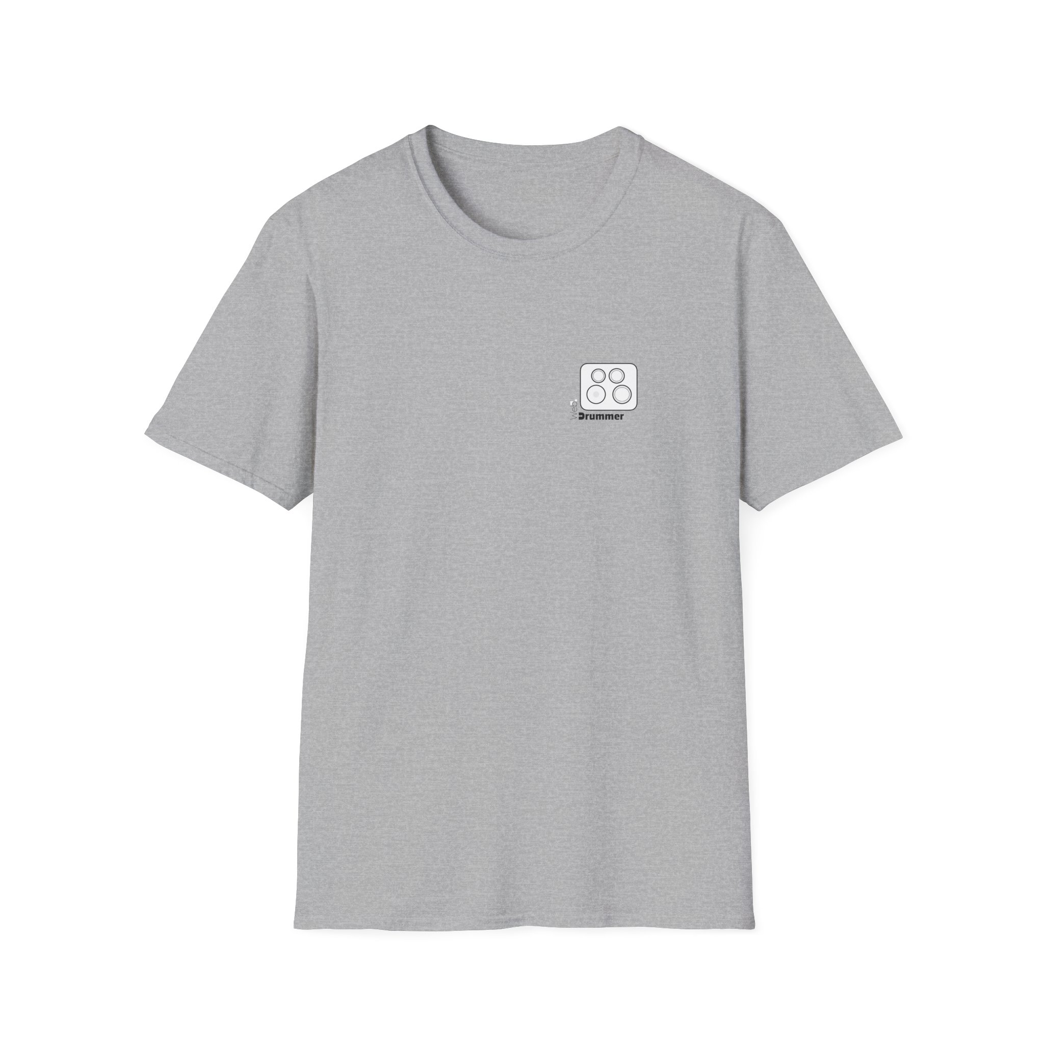 Logo 10,12,14,14 doted , WebDrummer logo , Unisex Softstyle T-Shirt ( 7 couleurs ) – Image 13