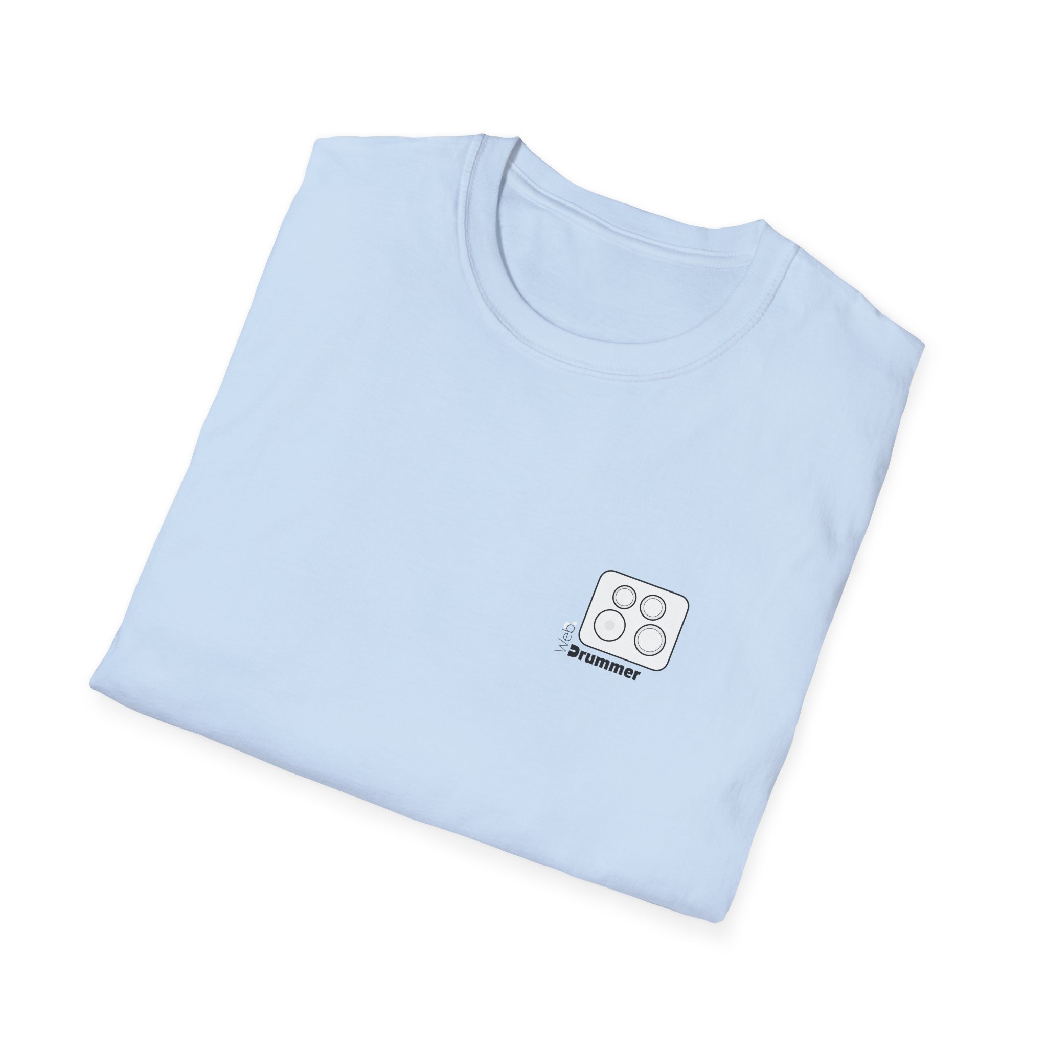 Logo 10,12,14,14 doted , WebDrummer logo , Unisex Softstyle T-Shirt ( 7 couleurs ) – Image 8