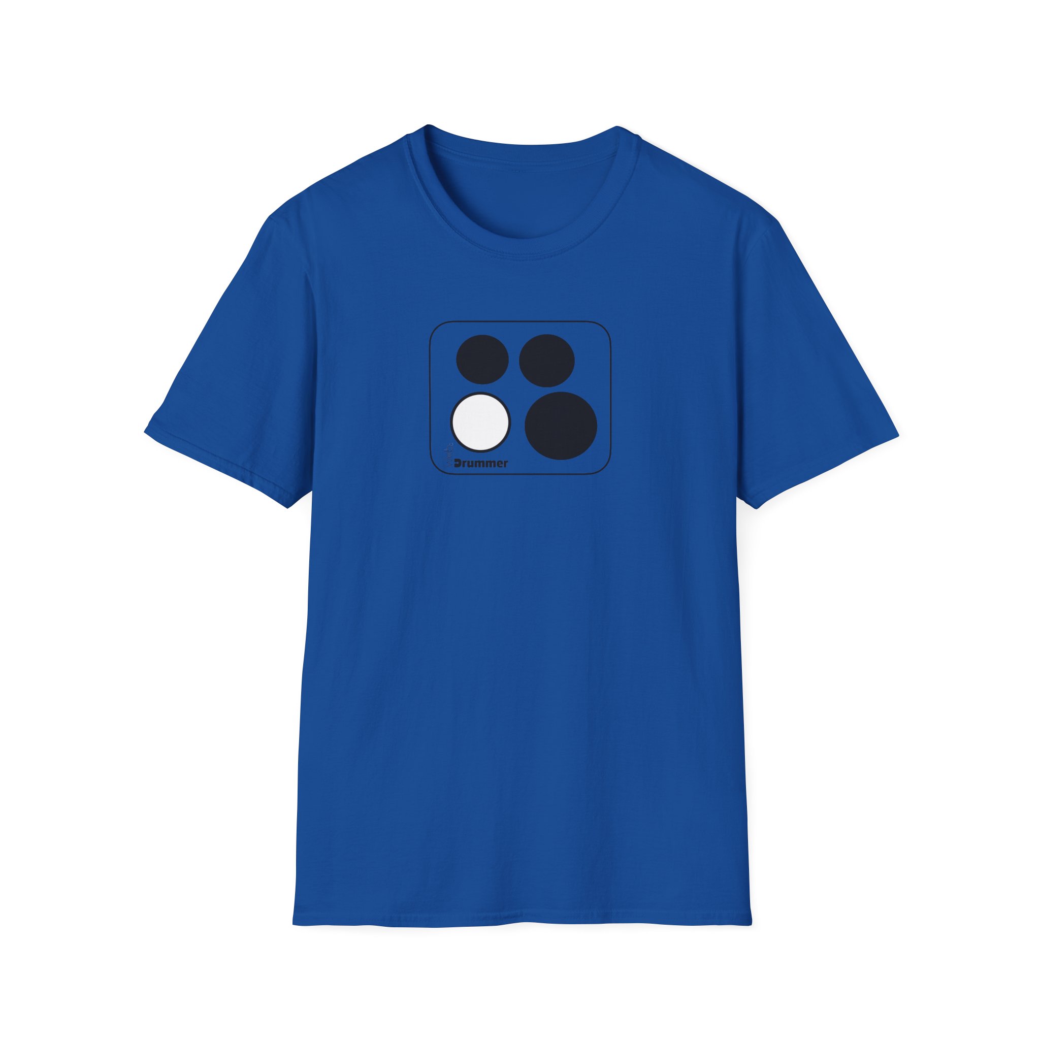 10,12,16, 14 white , circled, WebDrummer logo, Unisex Softstyle T-Shirt ( 8 couleurs ) – Image 25
