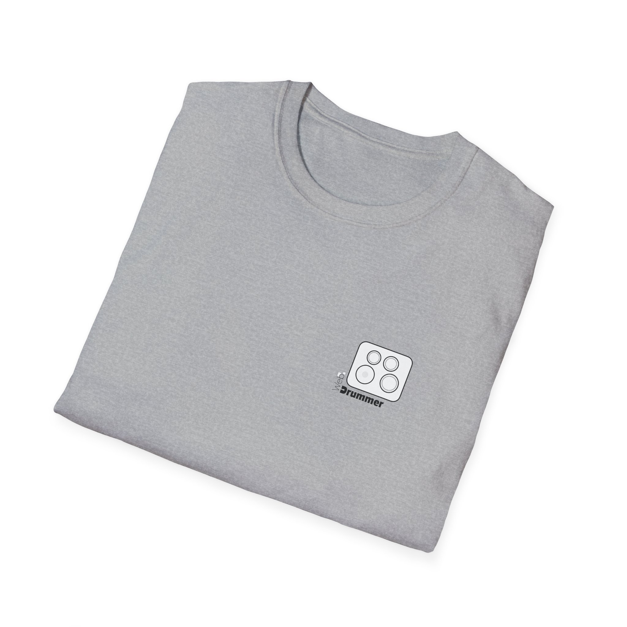 Logo 10,12,14,14 doted , WebDrummer logo , Unisex Softstyle T-Shirt ( 7 couleurs ) – Image 16