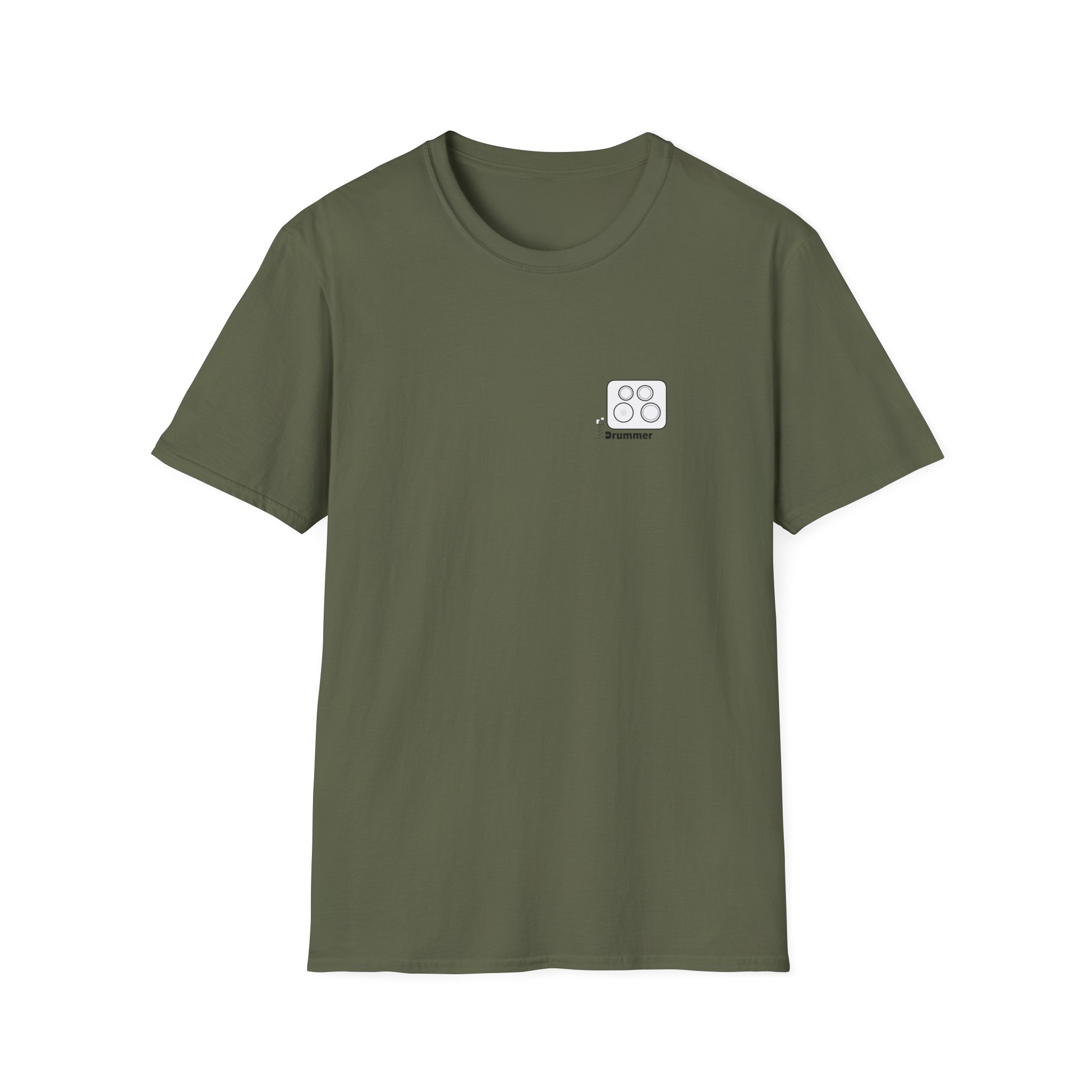 Logo 10,12,14,14 doted , WebDrummer logo , Unisex Softstyle T-Shirt ( 7 couleurs )