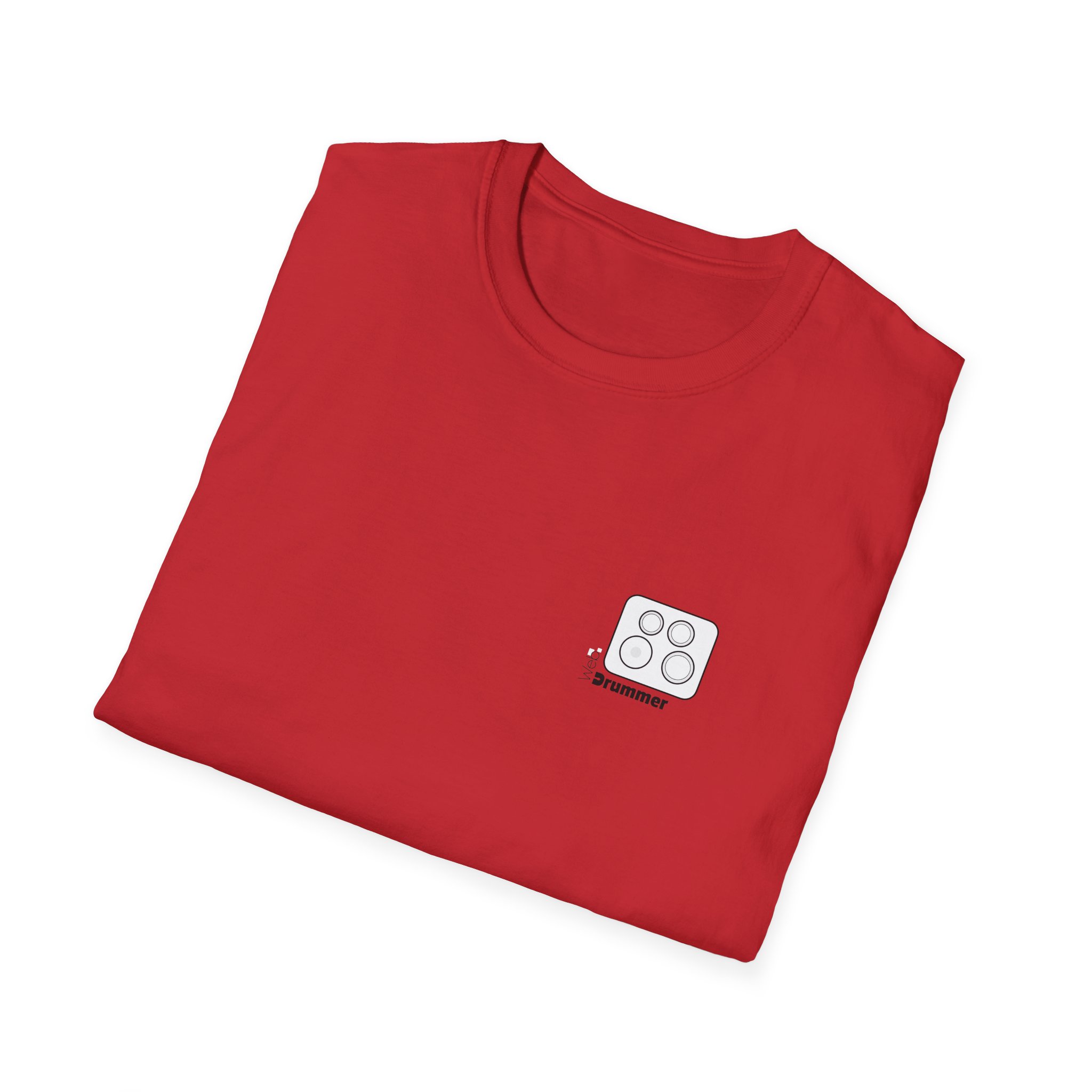 Logo 10,12,14,14 doted , WebDrummer logo , Unisex Softstyle T-Shirt ( 7 couleurs ) – Image 28