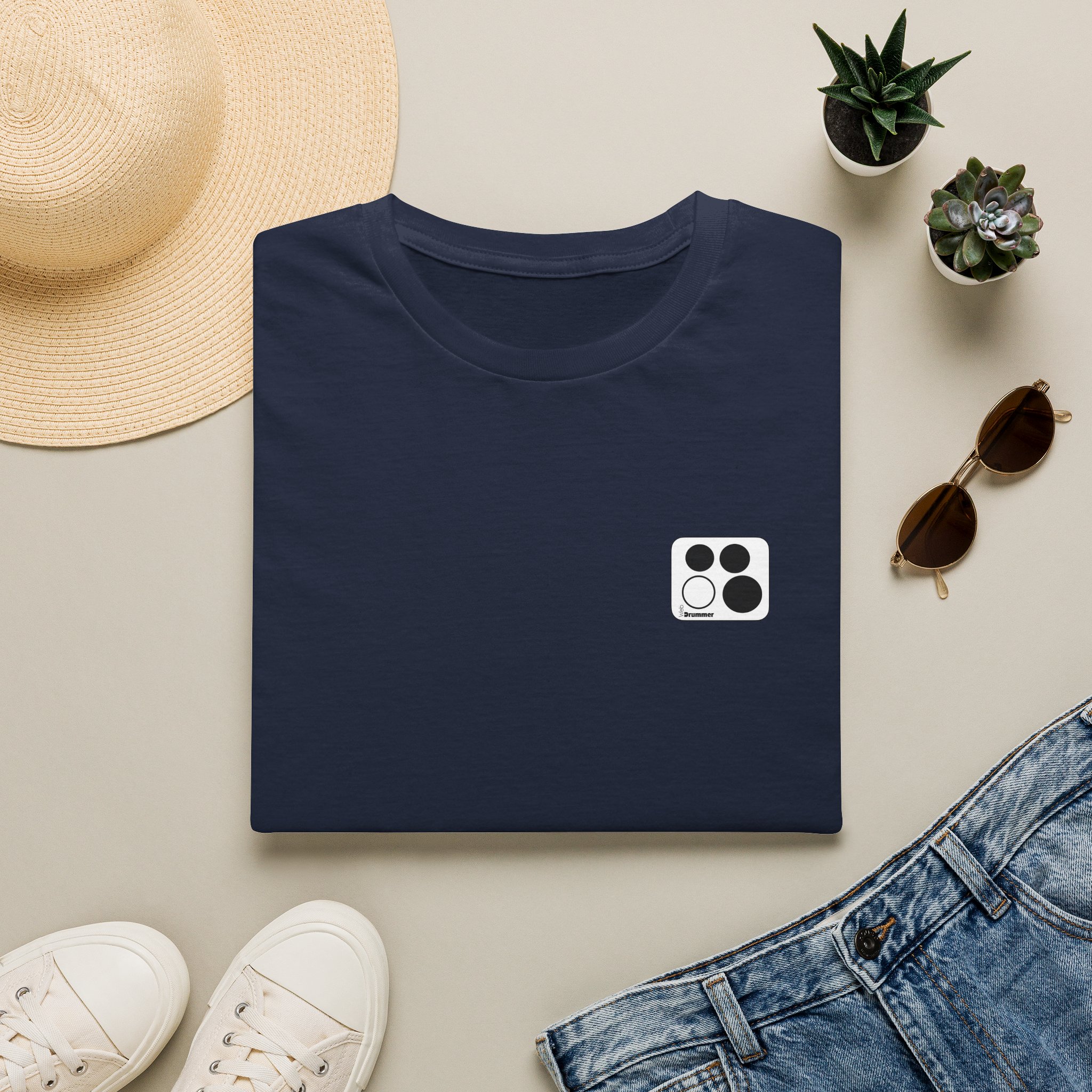 Logo 10,12,16, 14 black ,circled , white background, WebDrummer logo , Unisex Softstyle T-Shirt ( 11 couleurs ) – Image 41