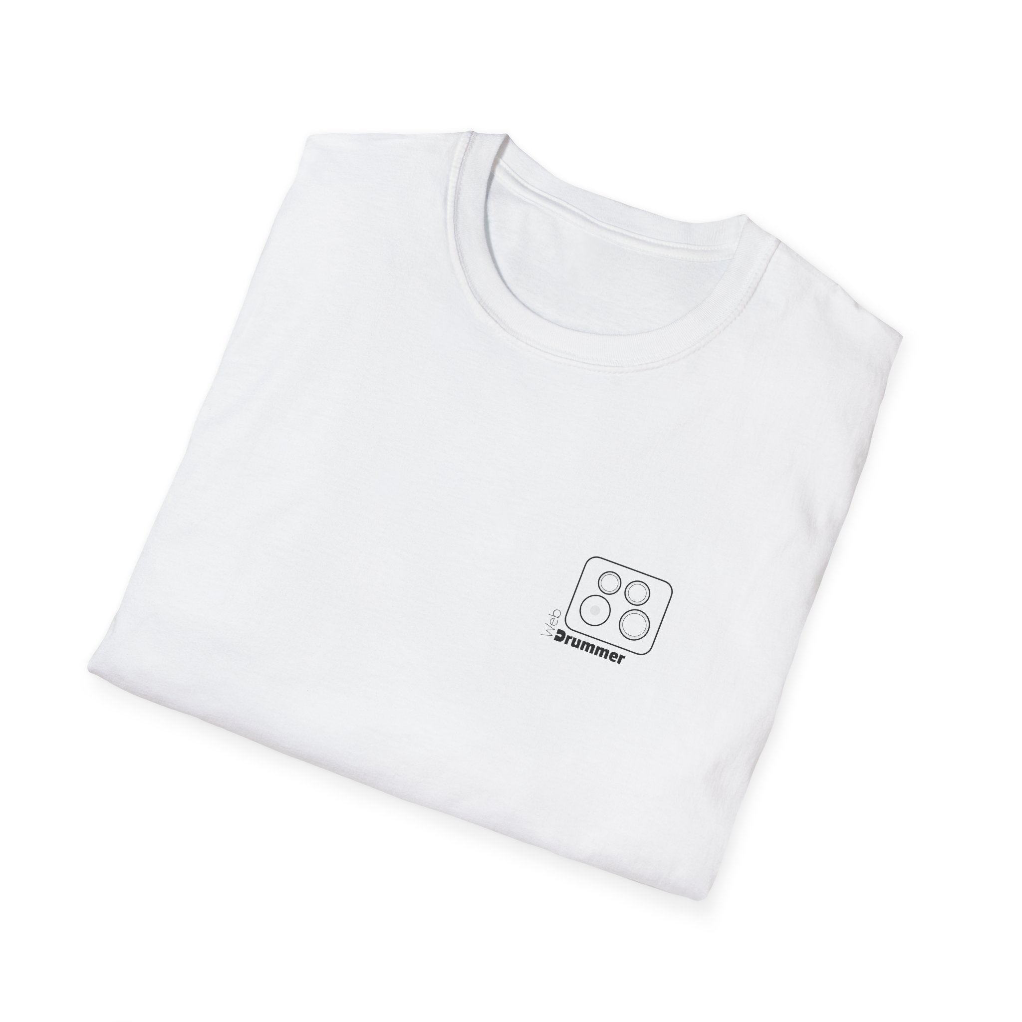 Logo 10,12,14,14 doted , WebDrummer logo , Unisex Softstyle T-Shirt ( 7 couleurs ) – Image 12